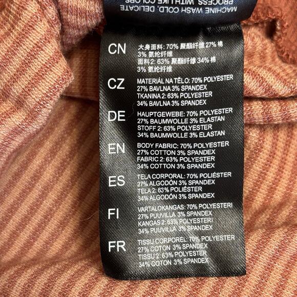 Kuhl Striped Stria Hoodie Pullover Long Sleeve Athleisure Casual Size M Orange - Picture 11 of 11